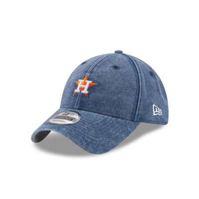 Blue Houston Astros Hat - New Era MLB Rugged Mini 9TWENTY Adjustable Caps USA3579460